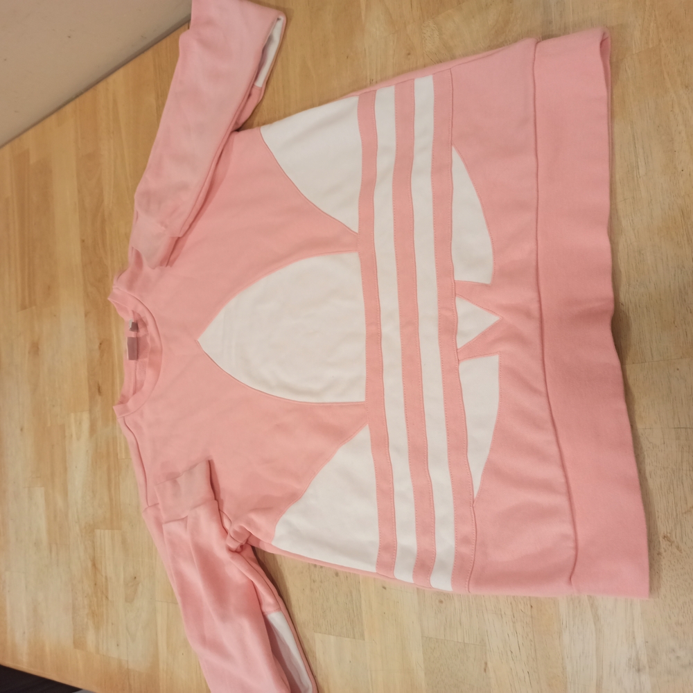 Adidas Pink and White Sweatshirt - Picture 7 of 16
